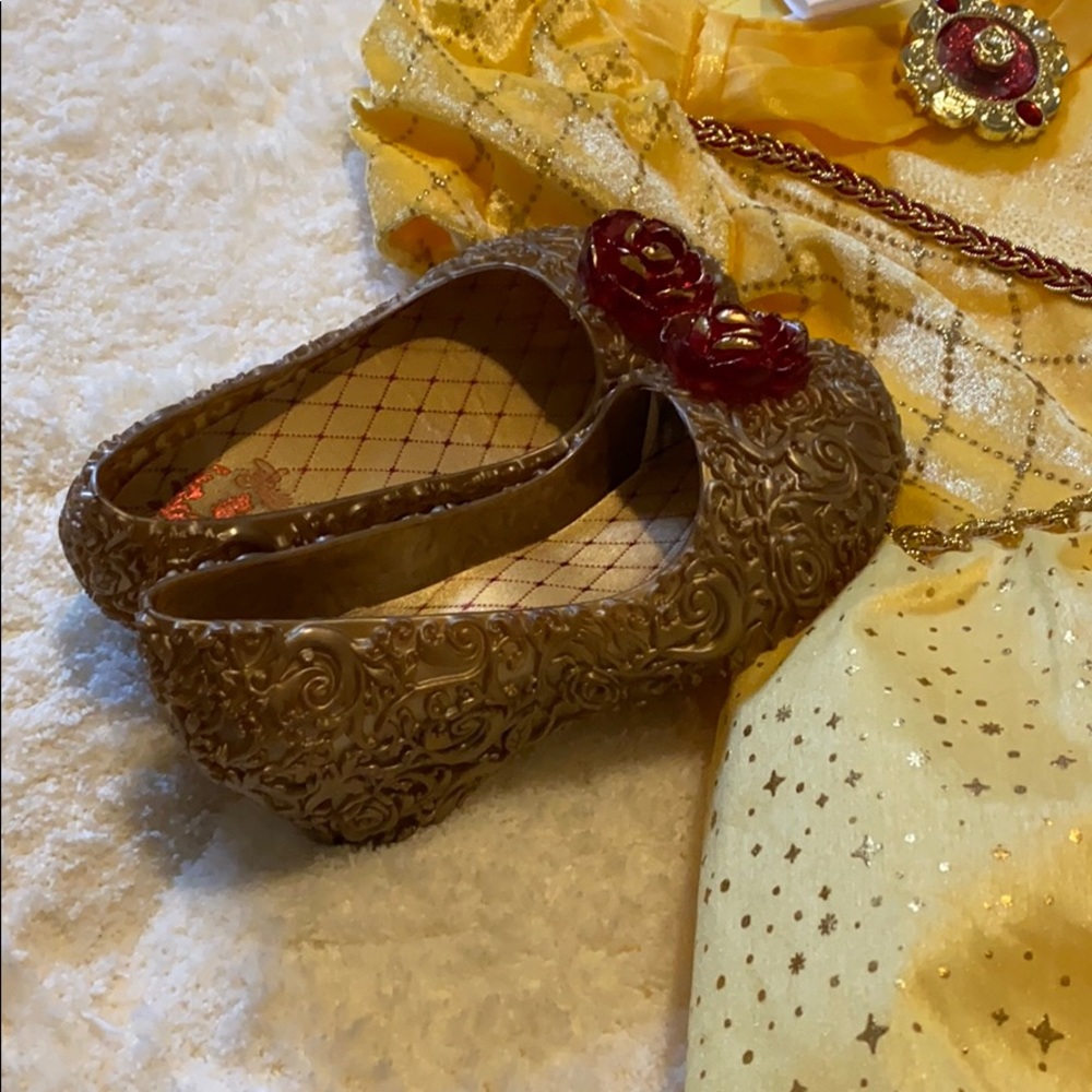 COPY - Disney Belle shoes, wand and crown.